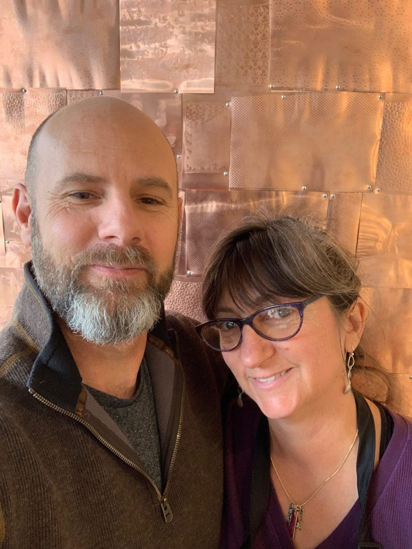 Things to do in Salida - Craft and Sip - DIY Jewelry Experience - Photo of Nicole and Harry Hansen