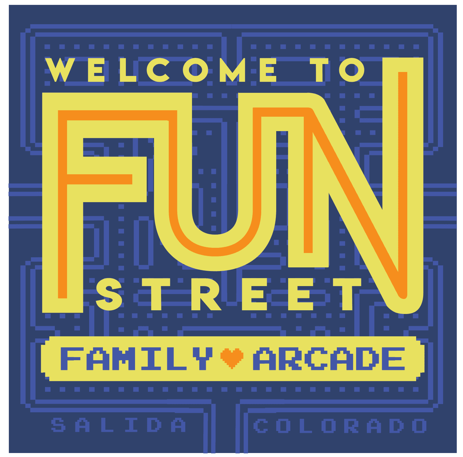 Things to do in Salida Colorado - Fun Street Family Arcade logo